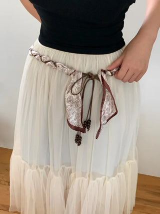 Paisley Twist Knot Scarf Strap Belt