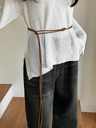 Best-Selling Leather String Belt Collection