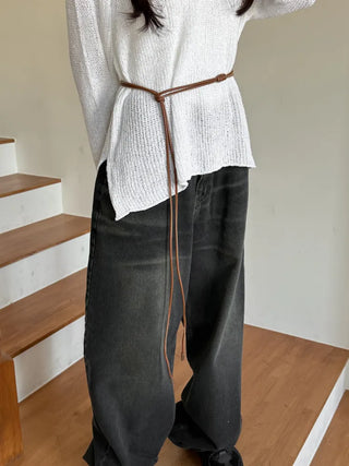 Best-Selling Leather String Belt Collection