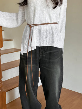 Best-Selling Leather String Belt Collection