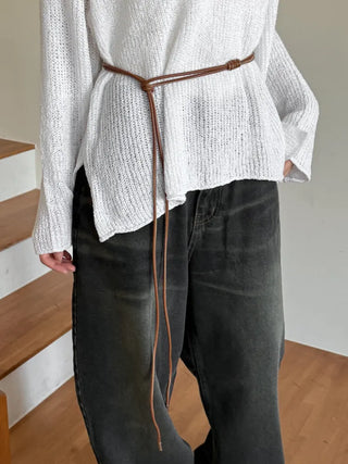 Best-Selling Leather String Belt Collection