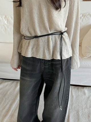 Best-Selling Leather String Belt Collection