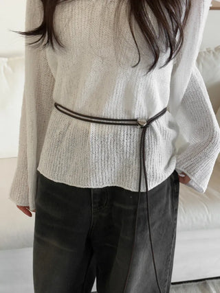 Best-Selling Leather String Belt Collection