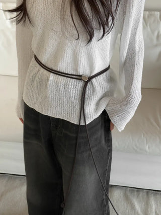 Best-Selling Leather String Belt Collection