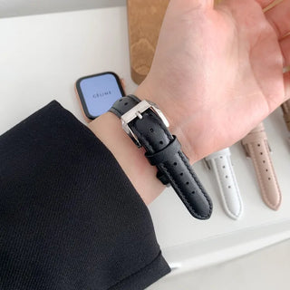 Premium Slim Leather Smartwatch 38mm 40mm 41mm Strap