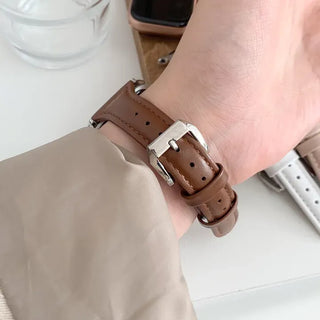 Premium Slim Leather Smartwatch 38mm 40mm 41mm Strap