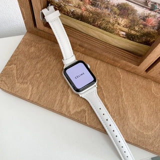 Premium Slim Leather Smartwatch 38mm 40mm 41mm Strap