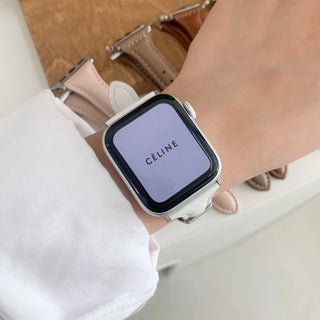 Premium Slim Leather Smartwatch 38mm 40mm 41mm Strap