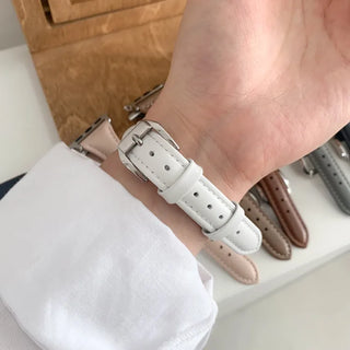 Premium Slim Leather Smartwatch 38mm 40mm 41mm Strap