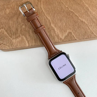 Premium Slim Leather Smartwatch 38mm 40mm 41mm Strap