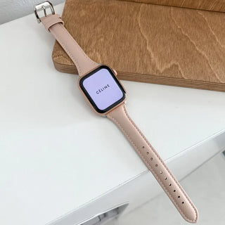 Premium Slim Leather Smartwatch 38mm 40mm 41mm Strap