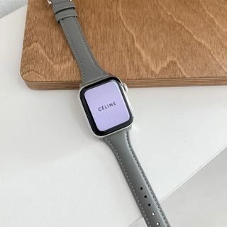 Premium Slim Leather Smartwatch 38mm 40mm 41mm Strap