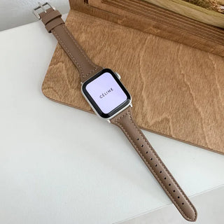 Premium Slim Leather Smartwatch 38mm 40mm 41mm Strap
