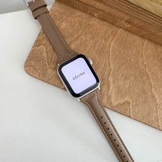 Premium Slim Leather Smartwatch 38mm 40mm 41mm Strap