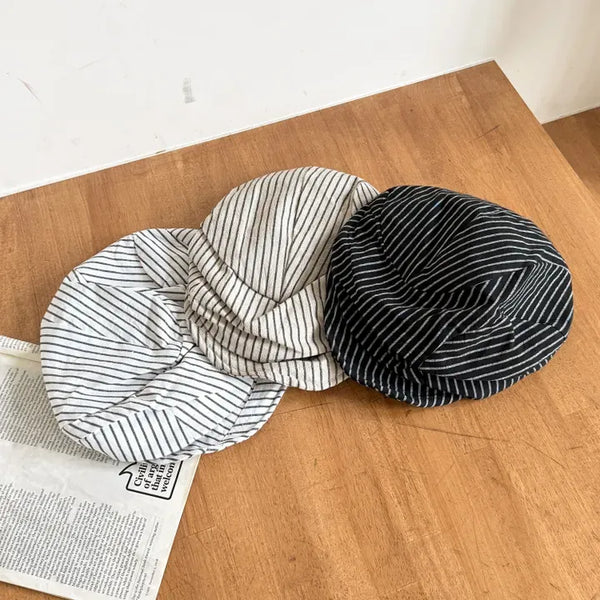 Urban Stripe Newsboy Cap Baker Cap Hunting Cap