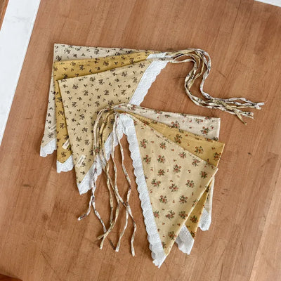 Romantic Flower Hair Bandana Headscarf Triangle Scarf