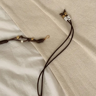 Twin Color Knot String Bead Loop Cord Belt