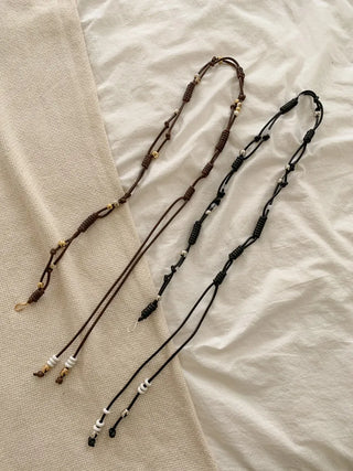 Twin Color Knot String Bead Loop Cord Belt