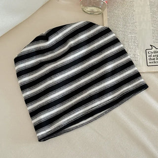 Easy Stripe Cotton Beanie Hat