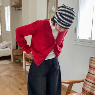 Easy Stripe Cotton Beanie Hat