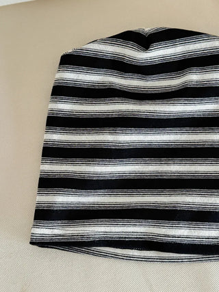 Easy Stripe Cotton Beanie Hat