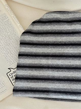 Easy Stripe Cotton Beanie Hat