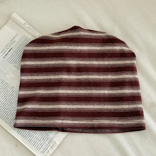 Easy Stripe Cotton Beanie Hat