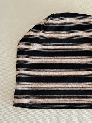 Easy Stripe Cotton Beanie Hat