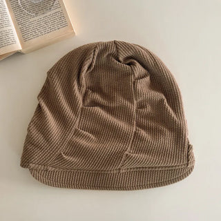 Slutch Shirred Pullover Ribbed Beanie Hat