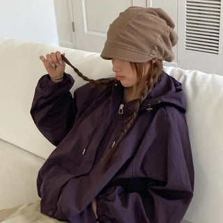 Slutch Shirred Pullover Ribbed Beanie Hat