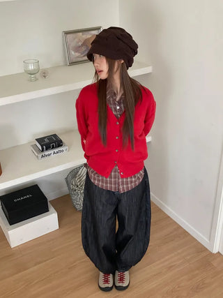 Slutch Shirred Pullover Ribbed Beanie Hat