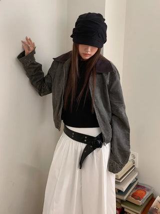 Slutch Shirred Pullover Ribbed Beanie Hat