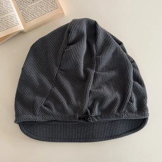 Slutch Shirred Pullover Ribbed Beanie Hat
