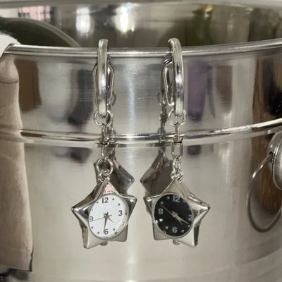 Time Star Star Watch Bag Charm Keychain