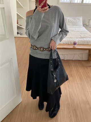 Eyelet Presso Leather Shoulder Bag