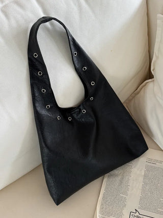 Eyelet Presso Leather Shoulder Bag