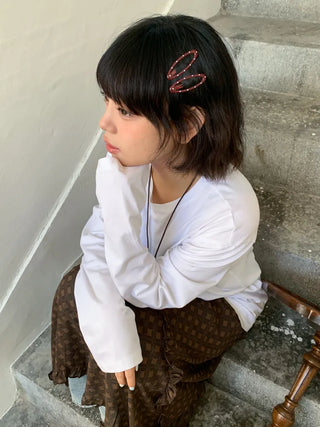 Dot Oval Point Snap Hair Clip