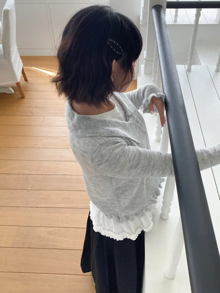 Dot Oval Point Snap Hair Clip