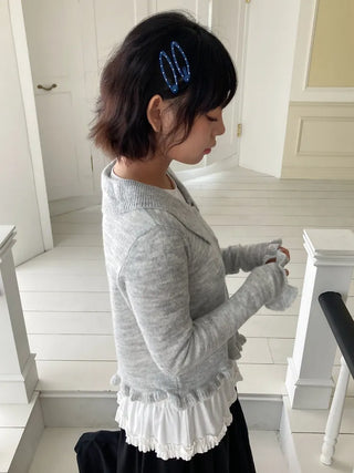 Dot Oval Point Snap Hair Clip