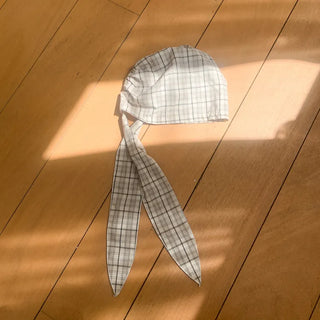 Floren Check Cotton Strap Bandana Hat
