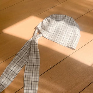 Floren Check Cotton Strap Bandana Hat