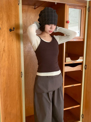 Floren Check Cotton Strap Bandana Hat