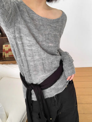 Wavy Ribbed Long Scarf Muffler