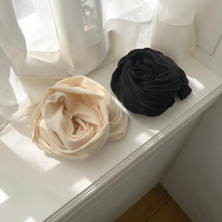 Wavy Ribbed Long Scarf Muffler