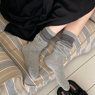 Loop Stripe Point Striped Socks