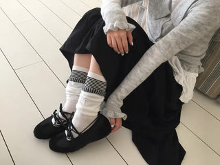 Loop Stripe Point Striped Socks