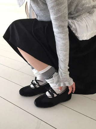 Loop Stripe Point Striped Socks