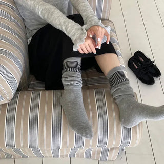 Loop Stripe Point Striped Socks