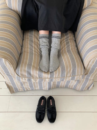 Loop Stripe Point Striped Socks