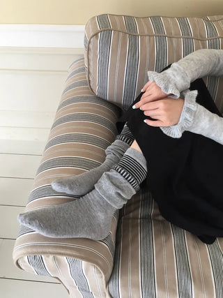 Loop Stripe Point Striped Socks